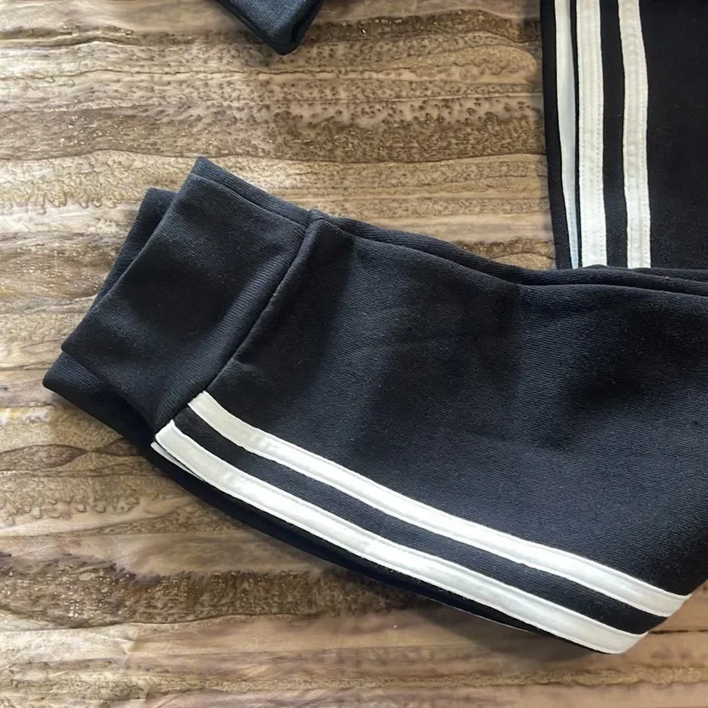 Adidas Little Boys Zip Front Essential Fleece Hoodie and Jogger - Picture 5 of 16
